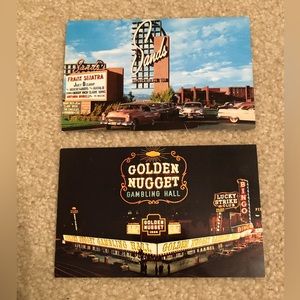 Las Vegas Sands Hotel - Frank Sinatra - Vintage Postcards